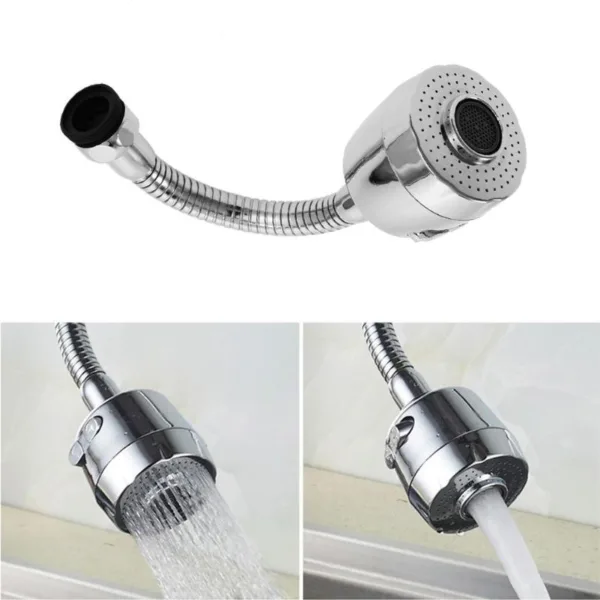 Movable Kitchen Faucet Sprayer Attachment with 360° Rotating Anti-Splash Faucet Head