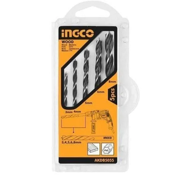 Ingco Wood Drill Bit Set (5 Pieces)