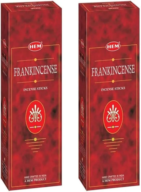 HEM Frankincense Incense Sticks - (Pack of 2 Boxes) 120 Count Each
