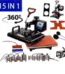 15-in-1 Heat Press Multifunctional Machine Swivel Arm & LCD display