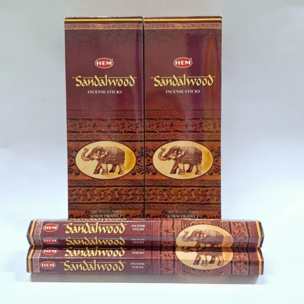 HEM Sandalwood Incense Sticks (Pack of 2 Boxes) 120 Each