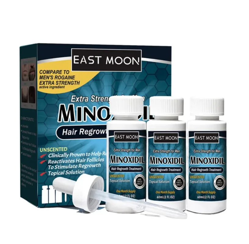 East Moon Hair Growth Treatment For Men - 60ml X 3 (3 Months supply)